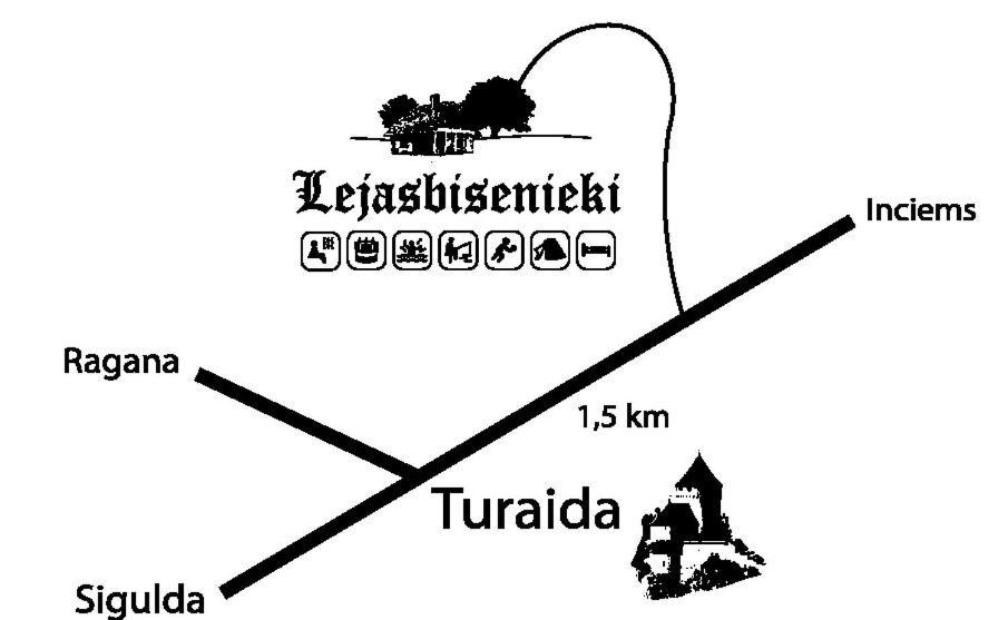Kempings Lejasbisenieki Turaida Buitenkant foto